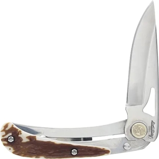 Uncle Henry 3UH Large Folding Knife 2-7/10" Drop Point Blade Staglon