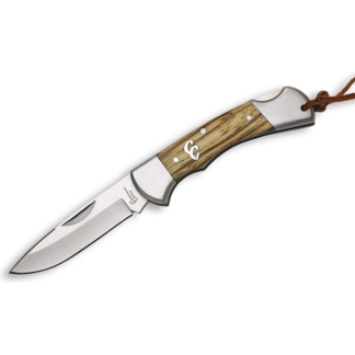 ABKT Cattleman Lockback Sagebrush Folding Knife 3" Drop Point Blade Zebra Wood