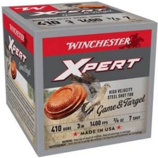 Winchester Xpert Steel Shotshells 410 ga 3" 3/8 oz 1400 fps #7 25/ct