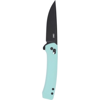 CRKT Q Compact Folding Knife 3" Drop Point Blade Blue