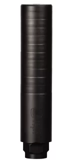 Long black cylindrical socket extension with knurled rings and a square drive at the bottom