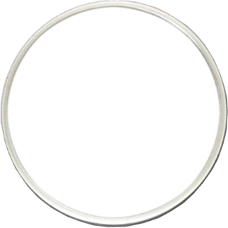 Plain metal circular ring with a smooth, reflective surface