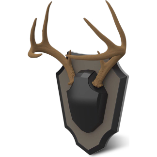 Hunters Specialties Antler Skull Cap Mount Black