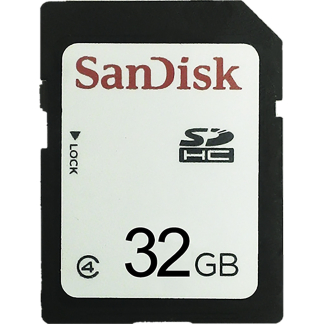 SanDisk 32GB SDHC memory card