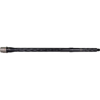 Long carbon fiber rod with a silver metal end cap on the left and a black tip on the right.