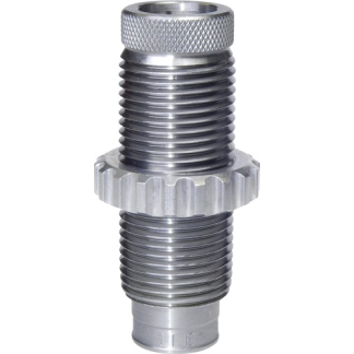 Metal threaded connector with a knurled middle ring and tapered ends