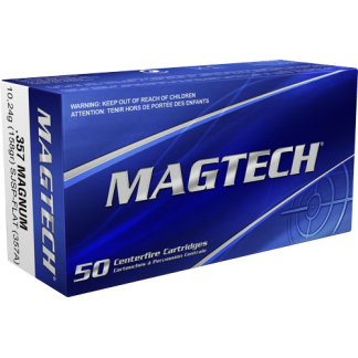 MAGTECH 357 MAG 158GR - SJSP FLAT 50RD 20BX/CS