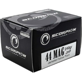 SCORPION 44 REM MAG - 240GR JHP 20RD 10BX/CS
