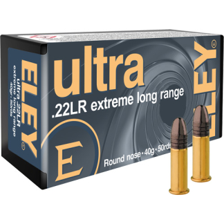 ELEY ULTRA EXTREME LONG RANGE - 22LR 40GR RN 50RD 100BX/CS