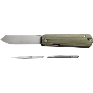 CIVIVI KNIFE SENDY 2.83" - MILLED GREEN/RED G-10 CLAM PK