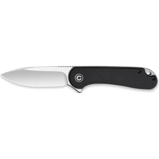 CIVIVI KNIFE ELEMENTUM 2.96" - BLACK G10/SATIN D2 CLAM PACK