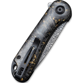 CIVIVI KNIFE ELEMENTUM 2.96" - SHREDDED CBN FBR/GOLDEN DMSCS