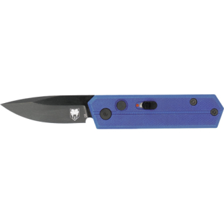 COBRATEC STINGER FOLDER 1.9" - PURPLE/BLK D2 BLADE SD BUTTON