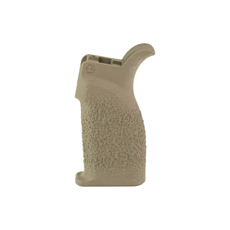 Tan textured vertical foregrip attachment for a rifle