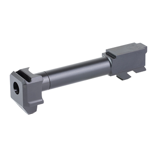 Gray cylindrical linear actuator with mounting brackets on both ends.