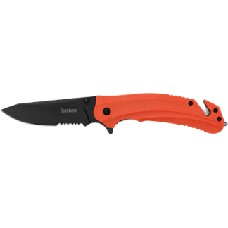 KERSHAW BARRICADE SRTD 3.5" ORG/BLK