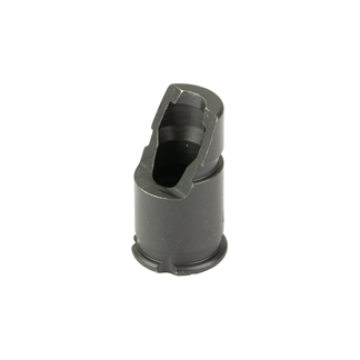 Black plastic bit holder with a square opening, used to hold screwdriver bits