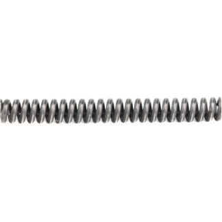 Long metal threaded rod running horizontally, without a head
