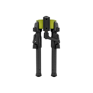 Compact camera tripod with three extendable legs and green center column, ready to stabilize a small camera or device.