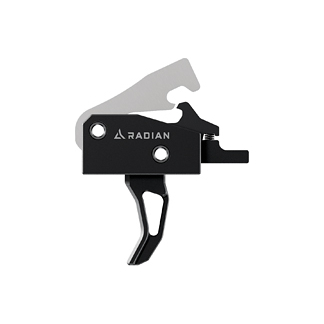 Black bicycle brake/shifter lever with the brand name 'Radian' on it, shown against a white background.