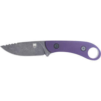 COBRATEC D2 SKINNER 3.75" FULL - TANG PURPLE G10 W/KYDEX SHEATH