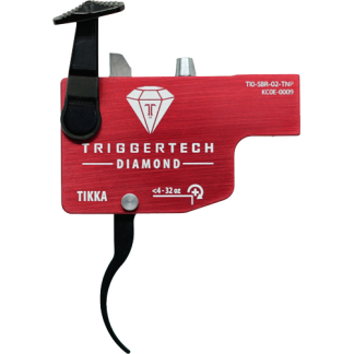 TRIGGERTECH TIKKA SINGLE STAGE - BLACK DIAMOND CURVED BLK/RED