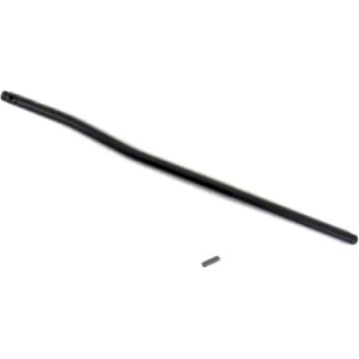 Black curved windshield wiper blade with a small mounting pin nearby.
