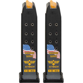 XTECH TACTICAL MAGAZINE FOR - GLOCK 19 10RD FREEDOM 2 PACK