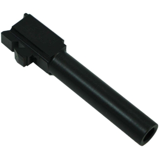 Black barrel-style power connector with a rectangular housing at the end (DC plug).