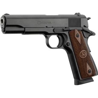 Chiappa 1911 Field Handgun 9mm Luger 10rd Magazine 5" Barrel Black with Walnut Grip