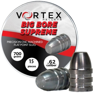 Vortex Big Bore Supreme Air Rifle Pellets .62 cal 700 gr 15/ct