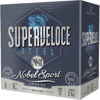 Nobel Target Steel Shotshells 12 ga 2-3/4" 1oz 1378 fps #7 25/ct