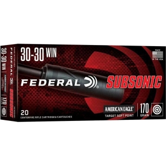 Federal Subsonic Rifle Ammunition .45-75 Govt 300gr SP 1000 fps 20/ct