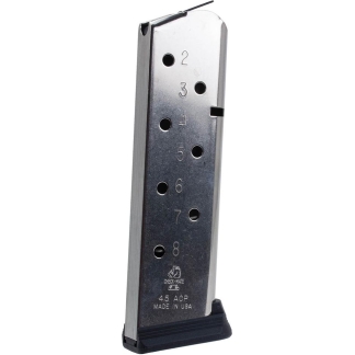 Check-Mate Full Size 1911 Handgun Magazine Stainless Steel .45 ACP 8/rd