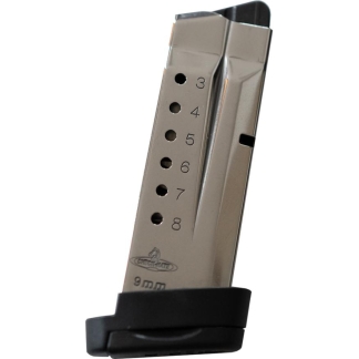 Check-Mate S&W SHIELD Compatible Handgun Magazine Stainless Steel 9mm Luger 8/rd