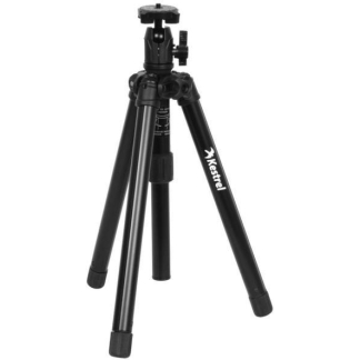 Tripod with three adjustable legs and a ball-head mount for a camera or instrument image-dependent context (Kestrel branding on leg).