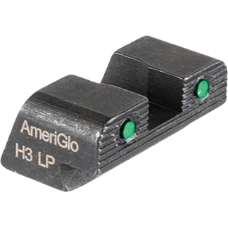 Ameriglo Tritium 2-Dot Handgun Night Sights .240" Square Notch with Serration Hellcat OSP Green with Black