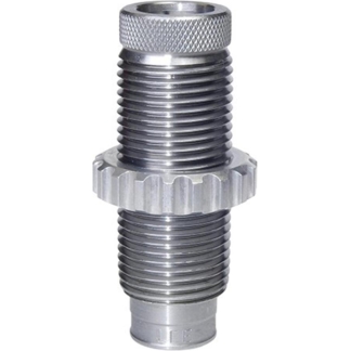 Metal two-ended threaded fastener with a knurled central grip ring for hand adjustment.