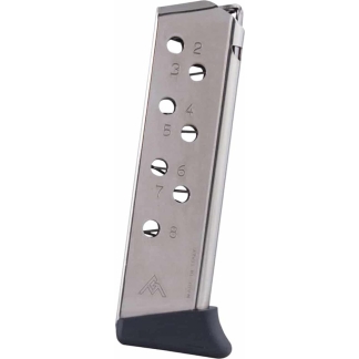 Mec-Gar Walther PP & PPK/S Handgun Magazine Nickel with Finger Rest Floorplate .32 ACP 8/rd