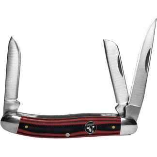 ABKT Cattleman Stockman Cowhand Series Knife 3 Blades Red