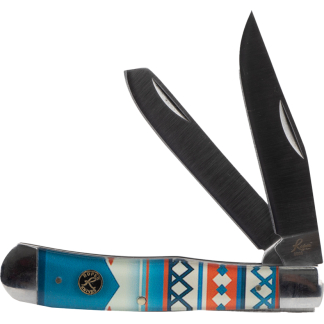 ABKT Roper Trapper Sunset Series Knife 2 Blades