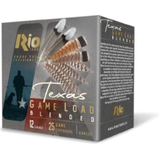 Rio Texas Game Blended HV Lead Load Shotshells 12ga 2-3/4" 1-1/4oz 1350 fps #7.5&9 25/ct