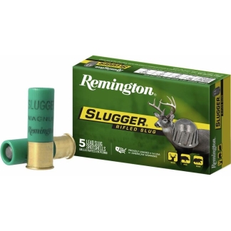 Remington Slugger Rifled Slug 12 ga 2 3/4" MAX 1 oz Slug 1680 fps 5/ct