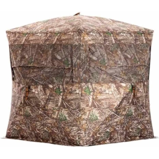 Rhino Blind RB24 Pro Ground Blind 5 Hub Realtree Edge Camo