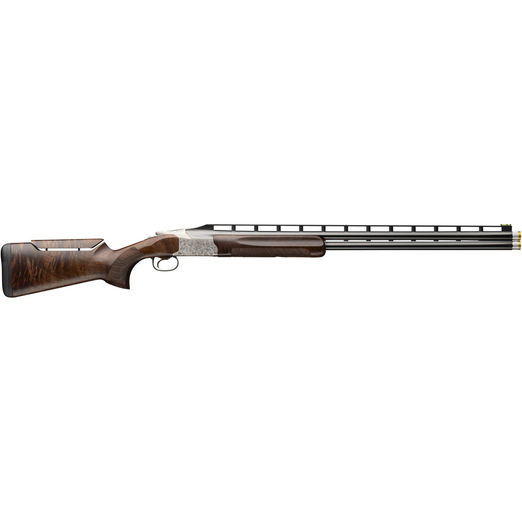 1211375_1 | ATFirearms Side-by-side double-barrel shotgun with a walnut stock and engraved receiver laid horizontally.