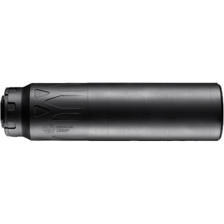 Cylindrical stainless-steel bottle or container lying on its side with a dark cap on the left and a metallic finish on the body