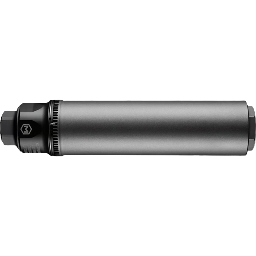 1212498_1 | ATFirearms Metal cylindrical tool holder with a black hex-drive end and knurled collar, used to secure cutting tools in CNC machines.