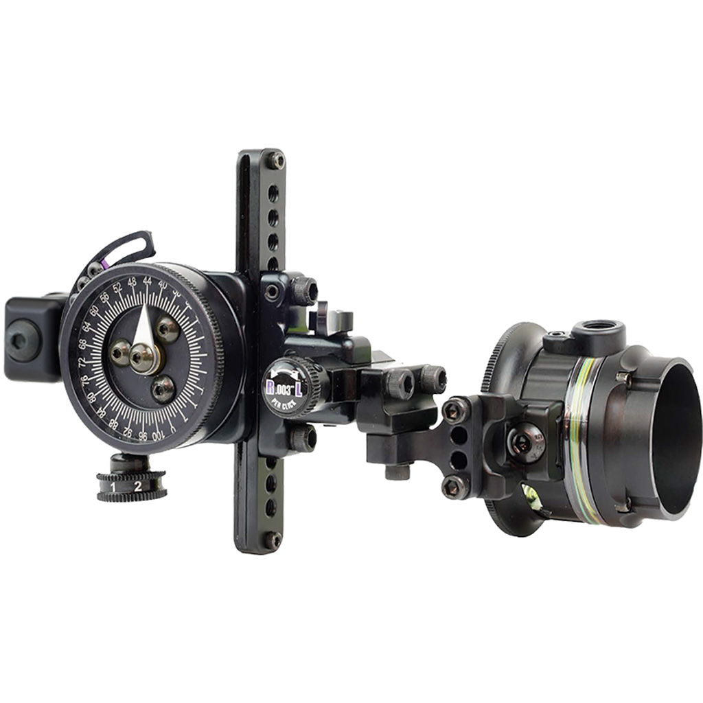1503497_1 | ATFirearms Precision rifle sight: circular dial with graduation marks mounted on a rail alongside a scope lens.