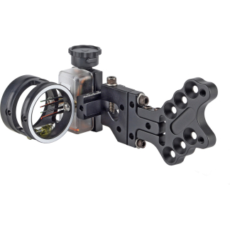 Tattoo machine frame with grip and guide rings, showing needle and coil housing components