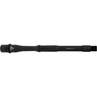 Black rifle scope with adjustable magnification, labeled 300 BLK 1-8T.
